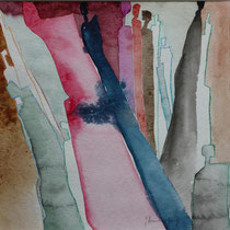 402  //  "Menschengruppe 13"  //  2010  //  Aquarell  //  40x40cm