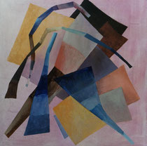 252  //  "ludibrium" (Leichtes Spiel, Kurzweil)  //  2001  //  Öl + Acryl  //  80x80cm