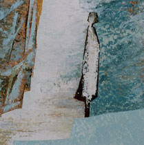 338  //  "Der erste Schritt"  //  2005  //  Öl auf Papier  //  40x40cm
