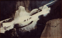 16  //  "Schatten - Licht"  //  1959  //  Öl auf Jute  //  50x80cm