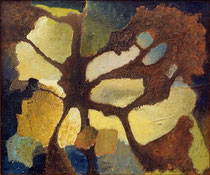 12  //  "Herbstlicher Zerfall"  //  1964  //  Öl auf Jute  //  50x60cm