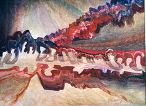 71  //  "Wellen", Rabjerg Mile  //  1990  //  Acryl auf Hartfaser  //  60x80cm