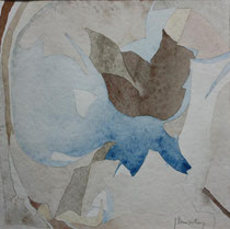399  //  "Gebrochene Glaskuppel"  //  2010  // Aquarell  //  40x40cm