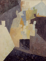 234  //  "Mensch und Masse I"  //  1959/60  //  Öl auf Jute  //  80x60cm  //  unverkäuflich