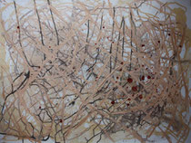 452  //  "Haut 2"  //  2014  //  Acryl auf Faserpapier  //  70x100cm