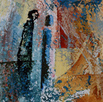 341  //  "Im Ungewissen"  //  2005  //  Öl auf Papier  //  40x40cm