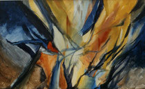 172  //  "Lebhafte Komposition"  //  1997  //  Acryl auf Leinwand  //  40x65cm