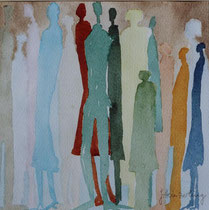 334  //  "Warten"  //  2005  //  Aquarell  //  30x30cm