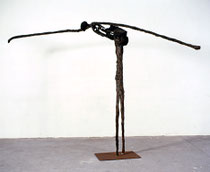 without title, 1997, 197x60x300 cm, steel, paper