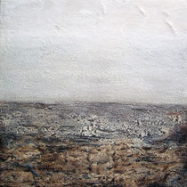 Vista, 2004, técnica mixta sobre lienzo, 100x100 cm (2004-12-7045)