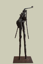 Kleinhirn, 1997, 170x40x73 cm, steel, paper