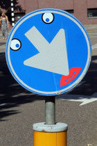 Sticker von Clet Abraham