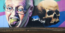 Mural von Smates und Caz in der Station Berchem
