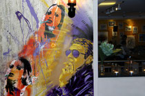 Wandbild von La Chiave in der Galerie und Restaurant Kunstbruder