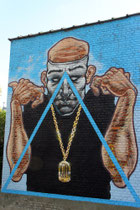 Mural von A squid called Sebastian