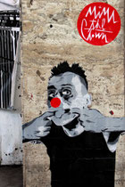 Paste Up von Mimi the Clown in Trastevere