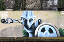 Mural von Wilson in der Station Berchem