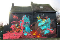 Mural von Derm in der Vlijtstraat