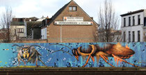 Mural von Gun-T13 in der Station Berchem