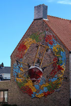 Mural vom Belgier Siegfried Vynck, der in Oostende lebt.