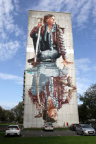 Fintan Magee, das Mural ist fertig.