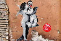 Paste Up von Mimi the Clown in Trastevere