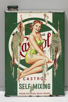 MISS CASTROL  Collage papier & technique mixte sur support bois 105 cm x 73 cm  2020