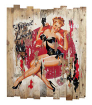 SWEET & LOVELY Collage papier & technique mixte sur support bois  109 cm x 89 cm 2017
