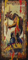 KING KONG  Collage papier & technique mixte sur châssis bois  244 cm x 108 cm 2016