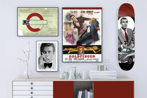 Skate James Bond Edition limitée  80 cm x 20 cm  2022