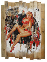 Little Kitty Collage papier & technique mixte sur support bois  110 cm x 83 cm 2017