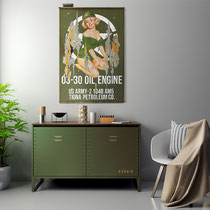 MISS US ARMY  Collage papier & technique mixte sur support bois 105 cm x 73 cm  2021