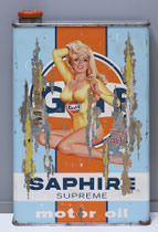 MISS GULF  Collage papier & technique mixte sur support bois 105 cm x 73 cm  2021