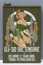 MISS US ARMY  Collage papier & technique mixte sur support bois 105 cm x 73 cm  2021