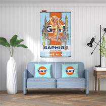 MISS GULF  Collage papier & technique mixte sur support bois 105 cm x 73 cm  2021