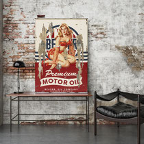 MISS BEAVER  Collage papier & technique mixte sur support bois 105 cm x 73 cm  2020