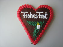 Lebkuchenherz 15 x 17 cm - Weihnachten