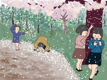 16/06　桜が終わり、桜のヤニは女の子をマユトリ遊で夢中にさせる。