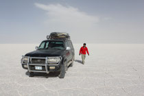 Auf dem Salar de Uyuni