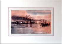 87/001  Aquarell auf Fin Art  Papier 70x50 cm inkl. Karton- Passepartout  € 430,-