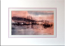 87/001  Aquarell auf Fin Art  Papier 70x50 cm inkl. Karton- Passepartout  € 430,-