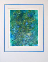 Nr.5/11  Aquarell auf  Fin Art  Papier 65x50 cm inkl. Karton - Passepartout, Glas, Metallr. Gold eluxiert, m. Rückwand  € 360,-