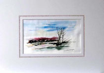 Nr. 92/01  Aquarell auf  Pin Art Papier  Fin Art  60x50cm inkl. Karton - Passepartout  € 165.-