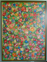 Nr. 14/4  Acryltechnik auf Hartpl. 85 x 66 cm inkl.Holzrahmen  Euro 490,- 