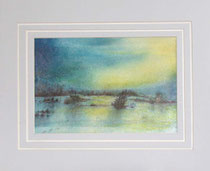 13/5 Aquarell auf Fin Art  Papier 70x50 cm inkl. Karton- Passepartout  € 240,-