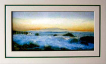 Nr.5/06 Wasserlandschaft   Aquarell auf Büttenspezialpapier  Fin Art 60x40 cm inkl. Karton - Passepartout  € 345,- 