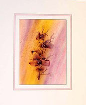 Nr.90/2 Aquarell auf Fin Art Papier 60x50 cm inkl. Karton - Passepartout, Metallr. Silber eluxiert, Glas mit Rückwand  € 320.-  