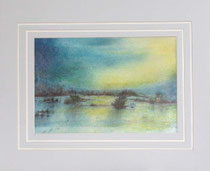 13/5 Aquarell auf Fin Art  Papier 70x50 cm inkl. Karton- Passepartout  € 240,-