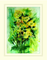 Nr. 3/08  Aquarell auf  Fin Art  Papier 50/40 cm inkl. Karton - Passepartout,  Metallr. Weiss,  Glas mit Rückwand  €  280.-  