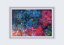 Nr. 3/025  Acrylt. auf Fin Art Papier  80x60 cm  Karton - Passepartout, Glas, Metallr. Bronze eluxiert u.Rückw.  € 390,-   